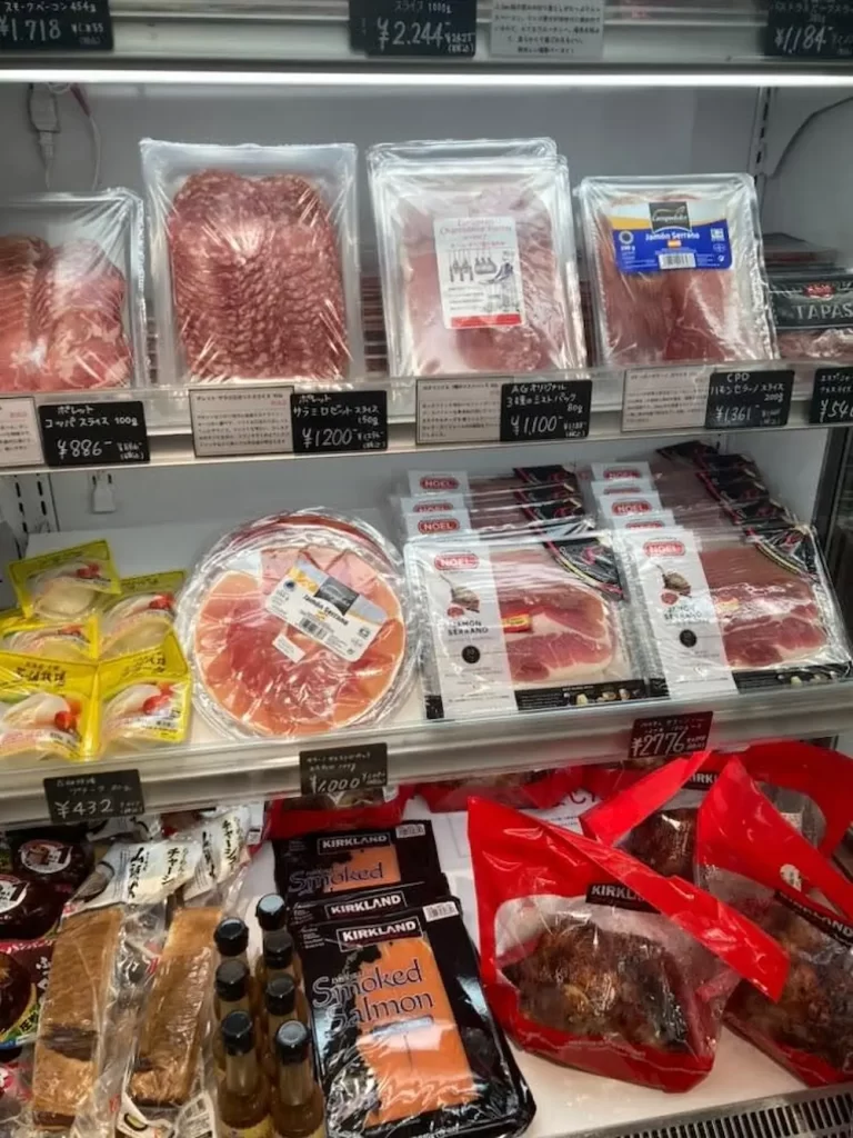コストコ再販店ストックマートの魚、肉の品揃え