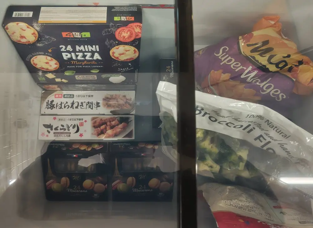 埼玉県桶川市のコストコ再販店mametcoの食品品揃えの様子