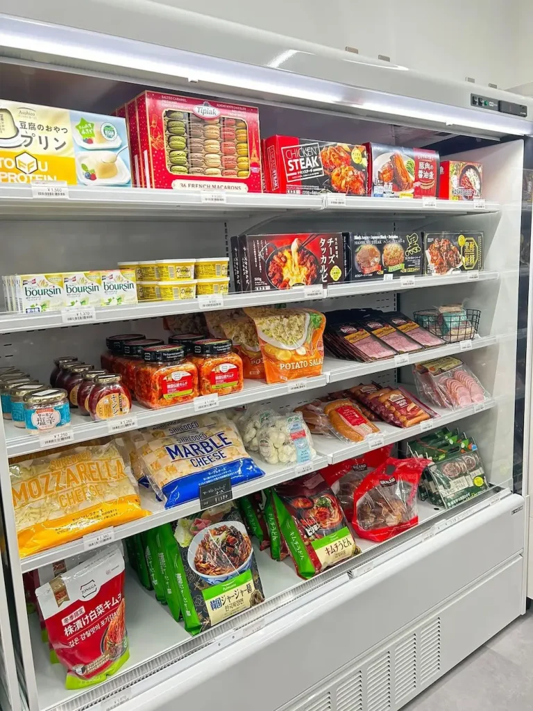 徳島県のコストコ再販店チョコスマーケットの冷蔵食品の品揃え