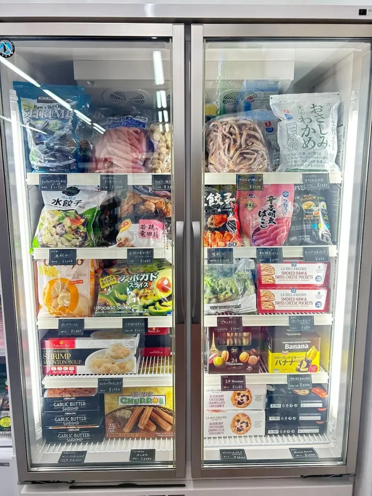 徳島県のコストコ再販店チョコスマーケットの冷蔵品の品揃えの様子