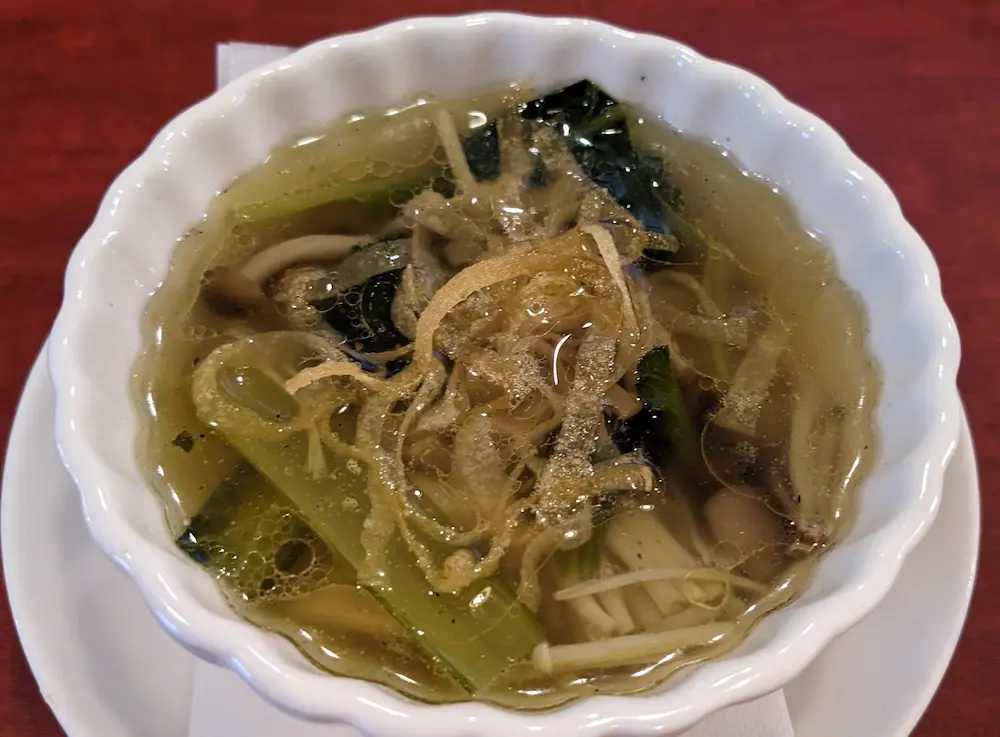 練馬の洋食店ローズマリーの野菜スープ