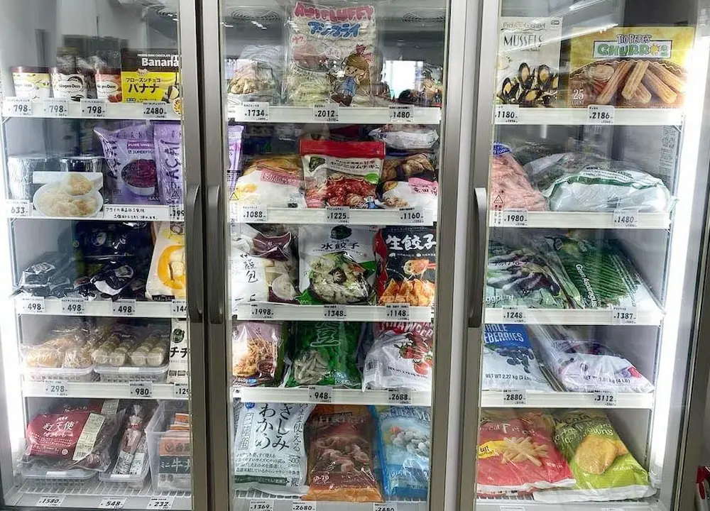 大阪府都島区友渕町のコストコ再販店コスチョコの冷凍品の品揃え
