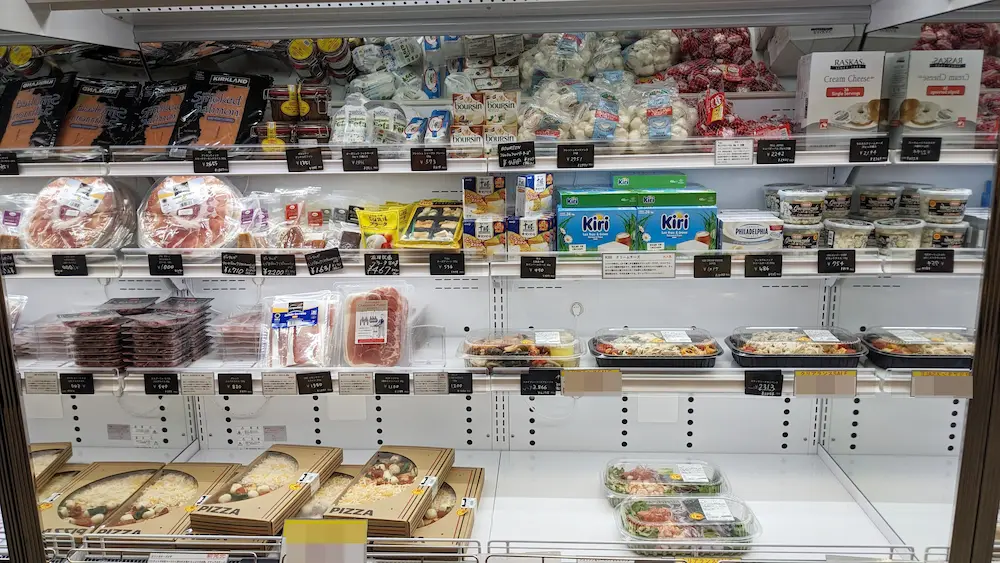 吉祥寺のコストコ再販店STOCKMART（ストックマート）の冷蔵品の品揃え