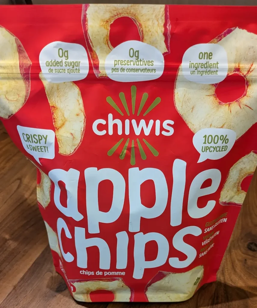 コストコ購入のCHIWIS APPLE CHIPS(アップルチップス)の外観正面